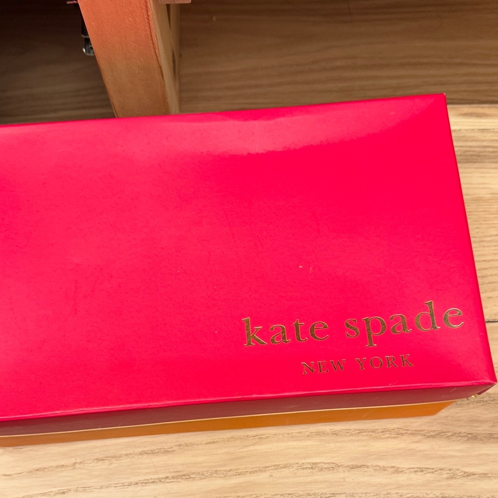 Kate Spade Bright Red Box with Gold Accents
